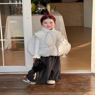 하트넥원머패딩조끼세트