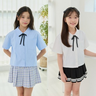옥스포드리본포켓셔츠