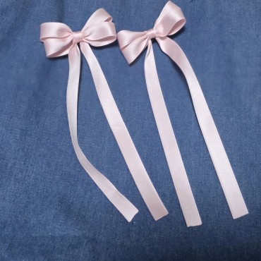 쁘띠롱리본집게핀4개세트