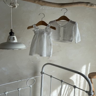 펀칭꽃원피스셋트