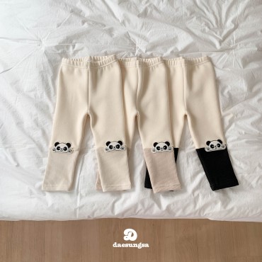 기모판다배색레깅스