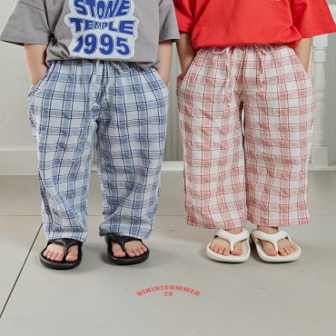 체크일자팬츠추가