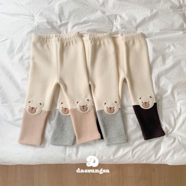 기모곰배색레깅스