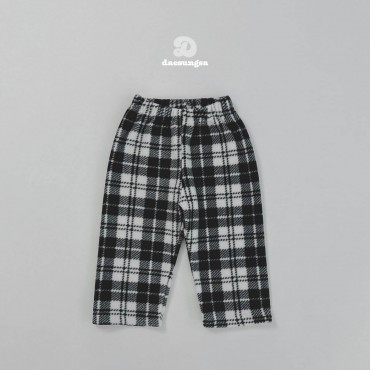 체크후리스팬츠