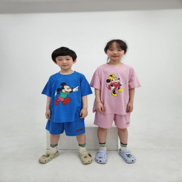 (정품)미키와친구들반팔상하
