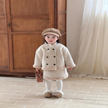 블랙양털토트자켓스커트상하세트