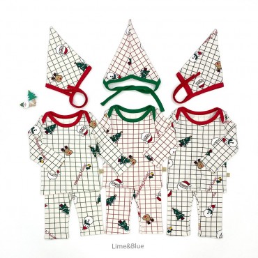 메리크리스마스베이비세트(모자별도)